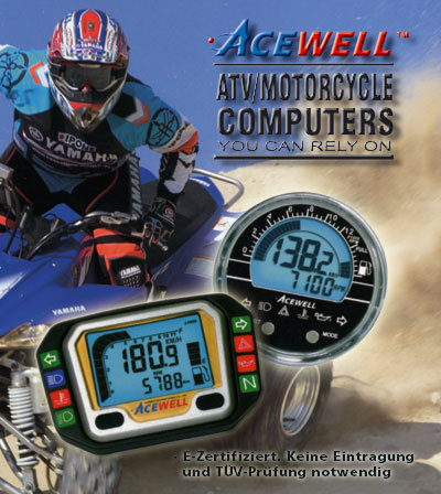 Tachos+Drehzahlmesser für ATV/Quad/Motorrad (Acewell) - Quad und (E-) Bike  Point KINI-TEC MotoWorlds