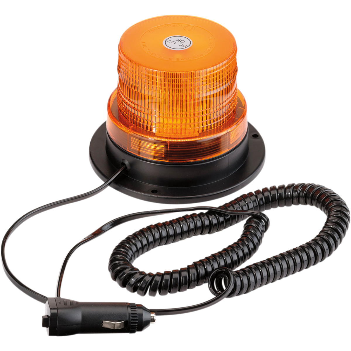 Rundumleuchte 12 V orange mit Magnetfuß Rundum-leuchte